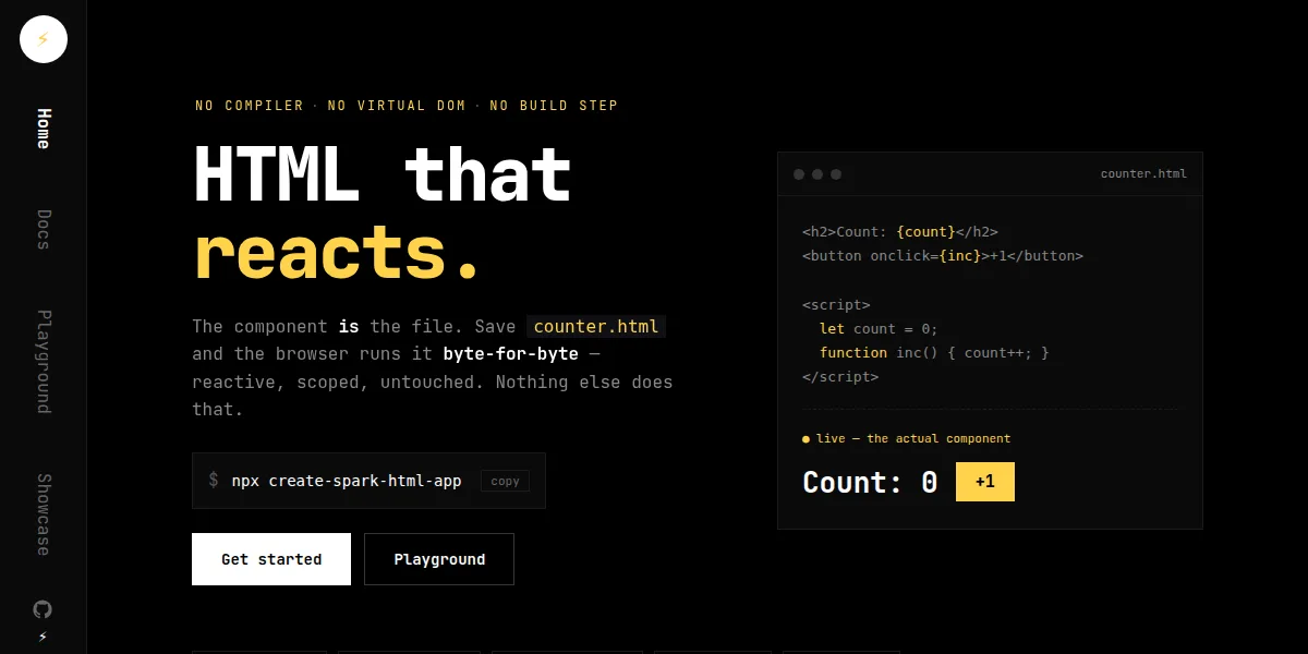 Spark HTML